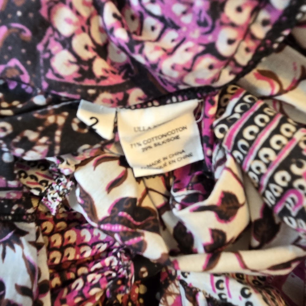 Ulla Johnson Asis Patchwork Batik Flutter Sleeve … - image 8